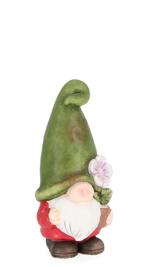 Bizzotto Decorazione da giardino Blossom Gnome With Flower Multicolore