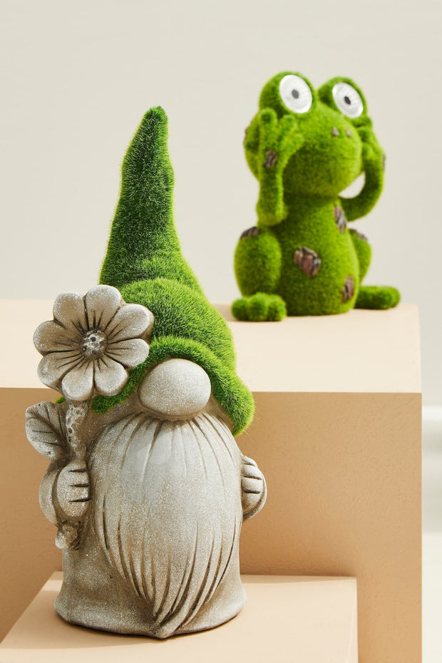 Bizzotto Decorazione da giardino Frog Verde