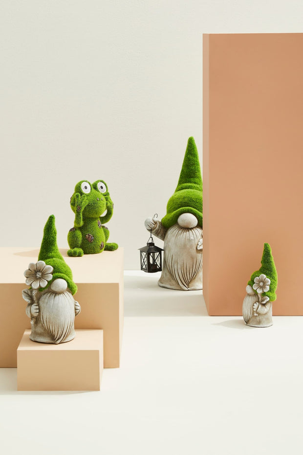 Bizzotto Decorazione da giardino Frog Verde
