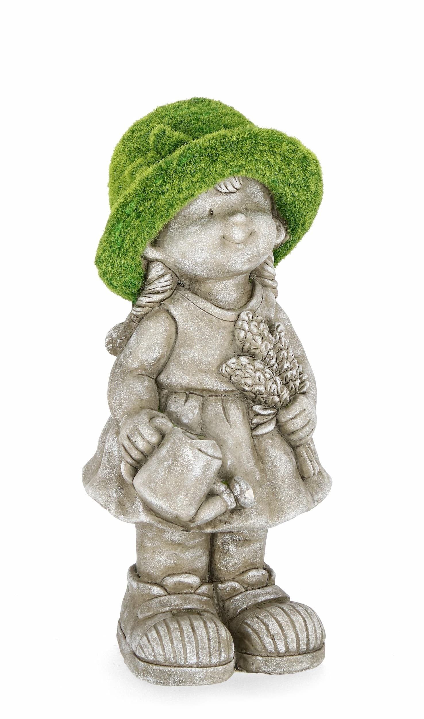 Bizzotto Decorazione da giardino Garden Girl Grigio
