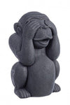 Bizzotto Decorazione da giardino Garden Not See Monkey Antracite