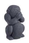 Bizzotto Decorazione da giardino Garden Not Talk Monkey Antracite