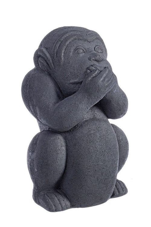 Bizzotto Decorazione da giardino Garden Not Talk Monkey Antracite