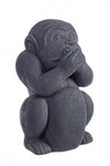 Bizzotto Decorazione da giardino Garden Not Talk Monkey Antracite
