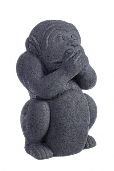 Bizzotto Decorazione da giardino Garden Not Talk Monkey Antracite