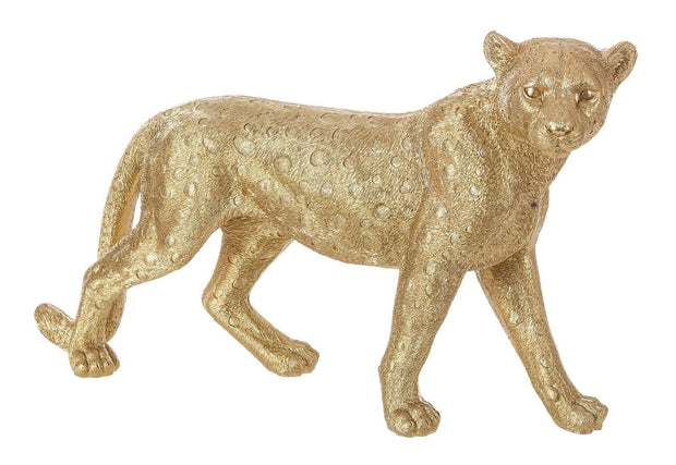 Bizzotto Decorazione da giardino Olympus Walking Leopard Oro