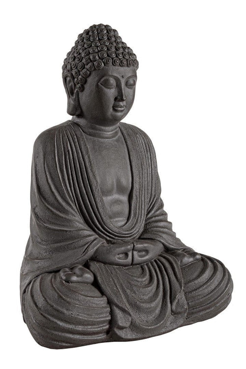 Bizzotto Decorazione da giardino Pattaya Buddha Seated Antracite