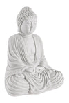 Bizzotto Decorazione da giardino Pattaya Buddha Seated Bianco