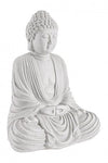Bizzotto Decorazione da giardino Pattaya Buddha Seated Bianco