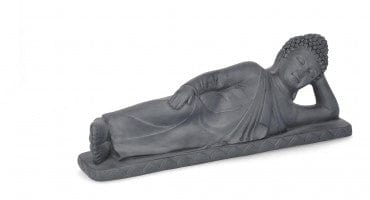 Bizzotto Decorazione da giardino Pattaya Lying Buddha Antracite