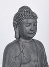Bizzotto Decorazione da giardino Pattaya Sitting Buddha Antracite