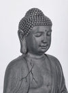 Bizzotto Decorazione da giardino Pattaya Sitting Buddha Antracite