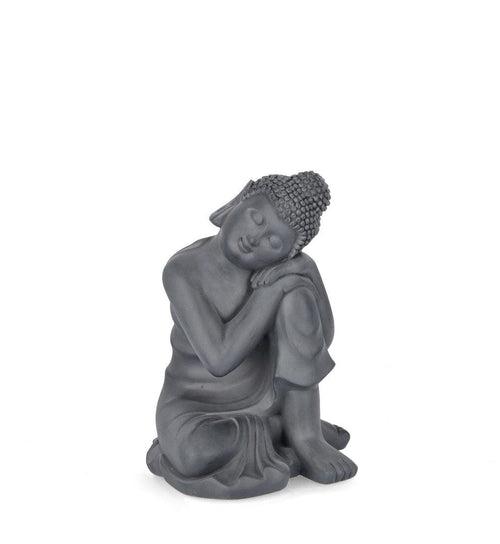 Bizzotto Decorazione da giardino Pattaya Thinking Buddha Antracite