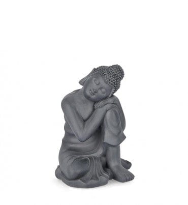 Bizzotto Decorazione da giardino Pattaya Thinking Buddha Antracite