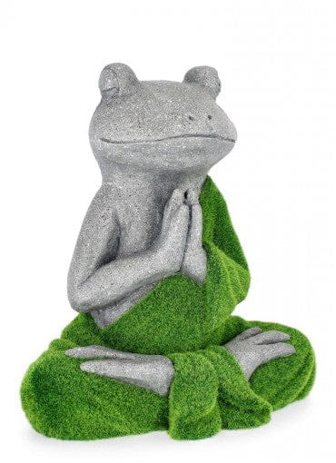 Bizzotto Decorazione da giardino Sitting Yoga Frog Verde