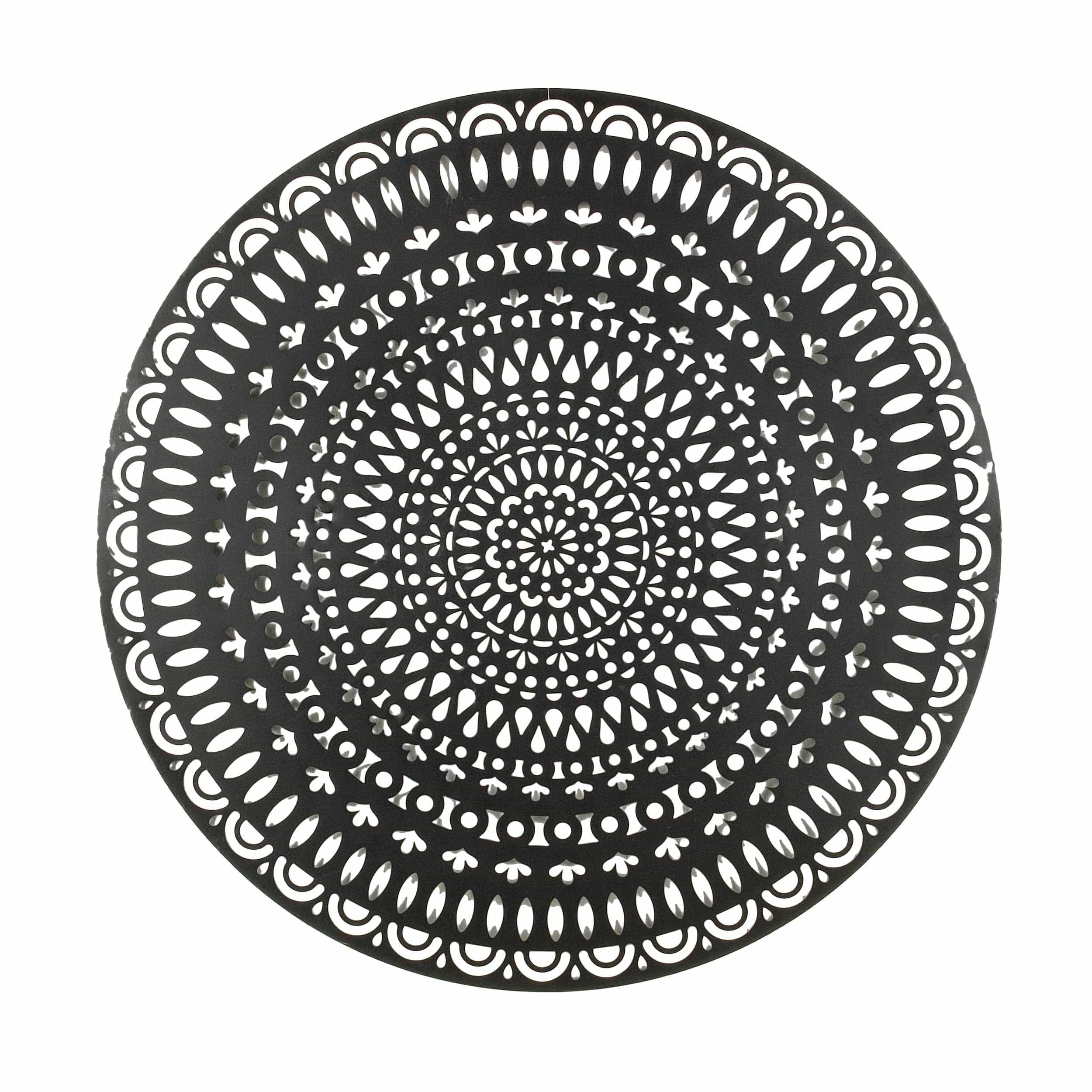 Bizzotto Decorazione da parete Adhira Round Nero