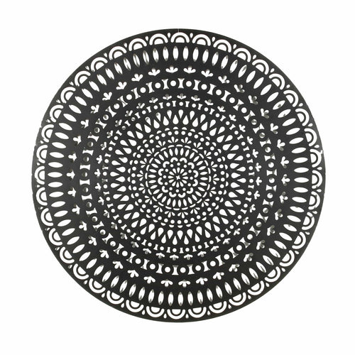 Bizzotto Decorazione da parete Adhira Round Nero