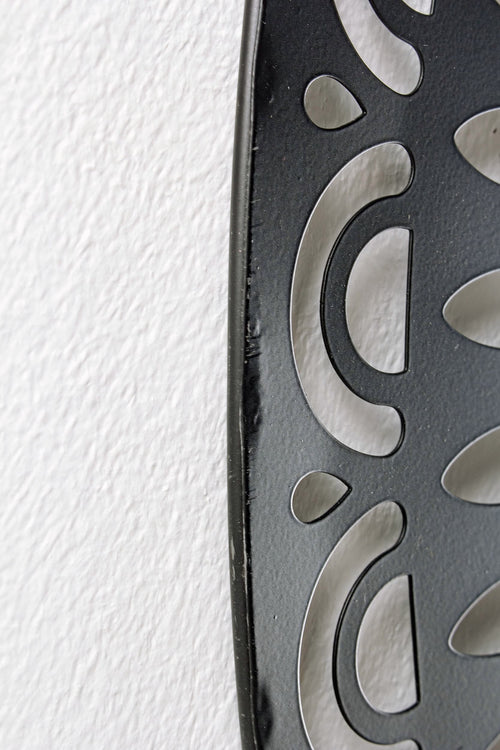 Bizzotto Decorazione da parete Adhira Round Nero