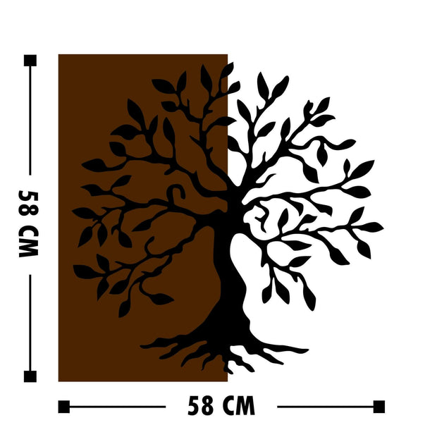 Asir Decorazione da parete Agac Noce