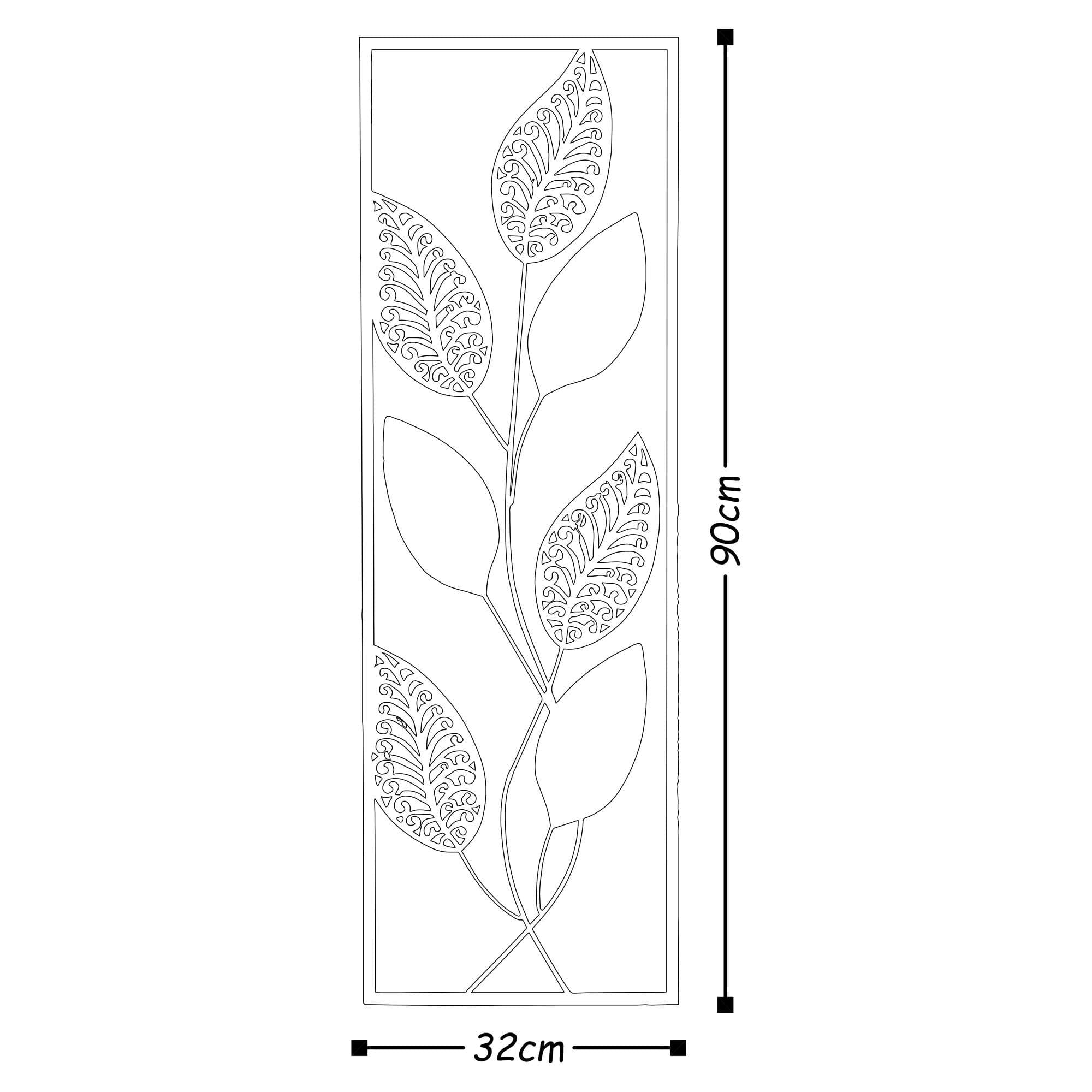 Asir Decorazione da parete Art Leaf Multicolore