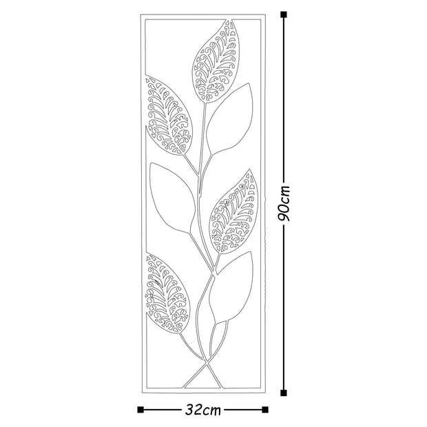 Asir Decorazione da parete Art Leaf Multicolore