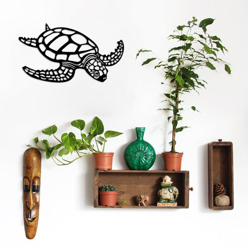 Asir Decorazione da parete Caretta Nero