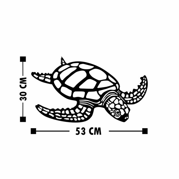 Asir Decorazione da parete Caretta Nero