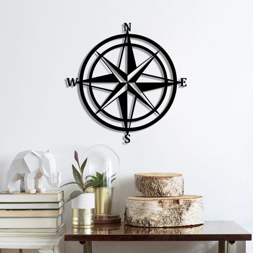 Asir Decorazione da parete Compass Nero