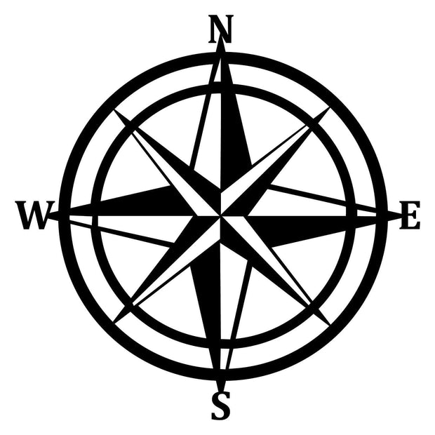 Asir Decorazione da parete Compass Nero