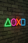 Asir Decorazione da parete con illuminazione LED Play Station Multicolore