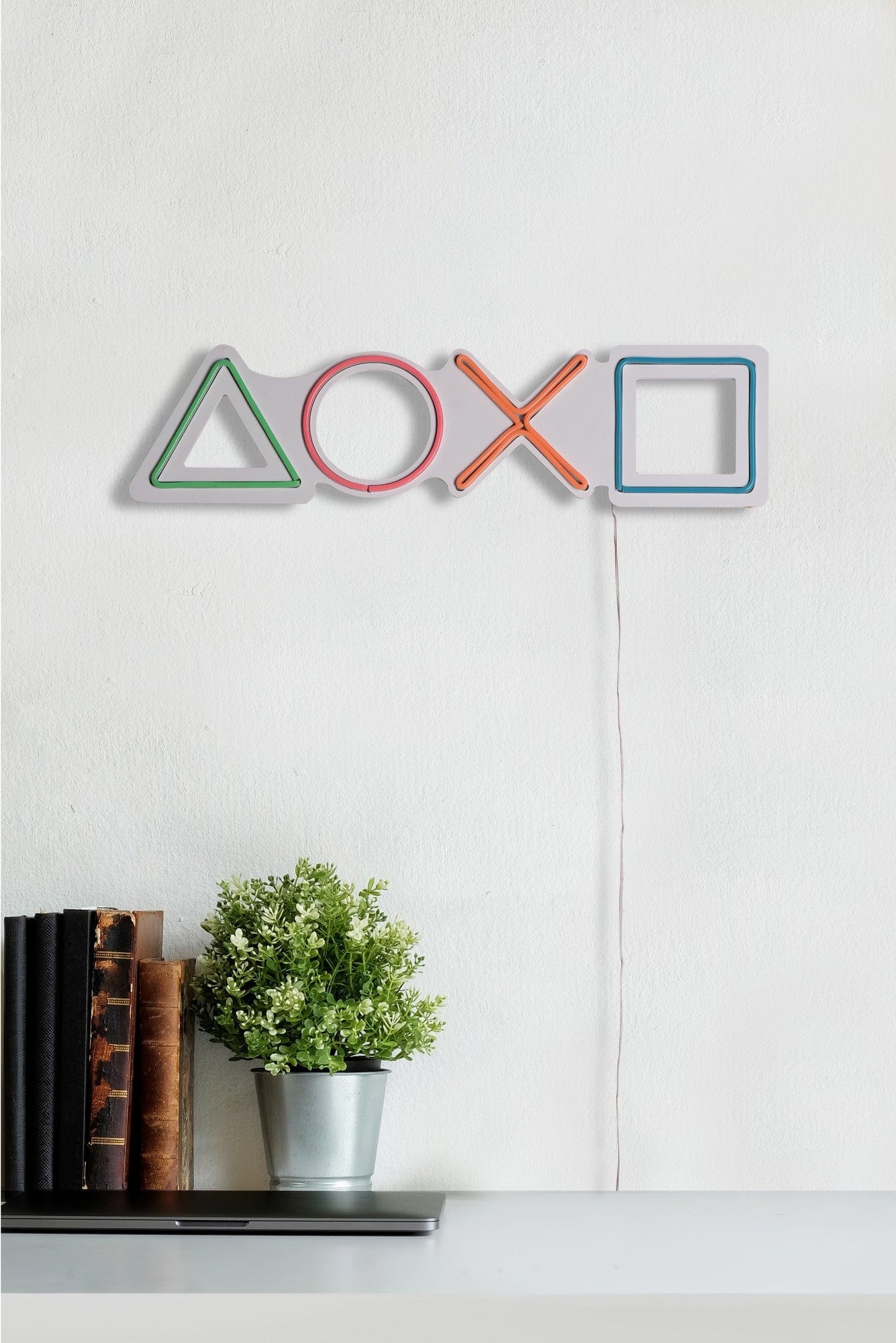 Asir Decorazione da parete con illuminazione LED Play Station Multicolore