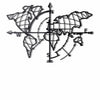 Asir Decorazione da parete con illuminazione Led World Map Compass Nero
