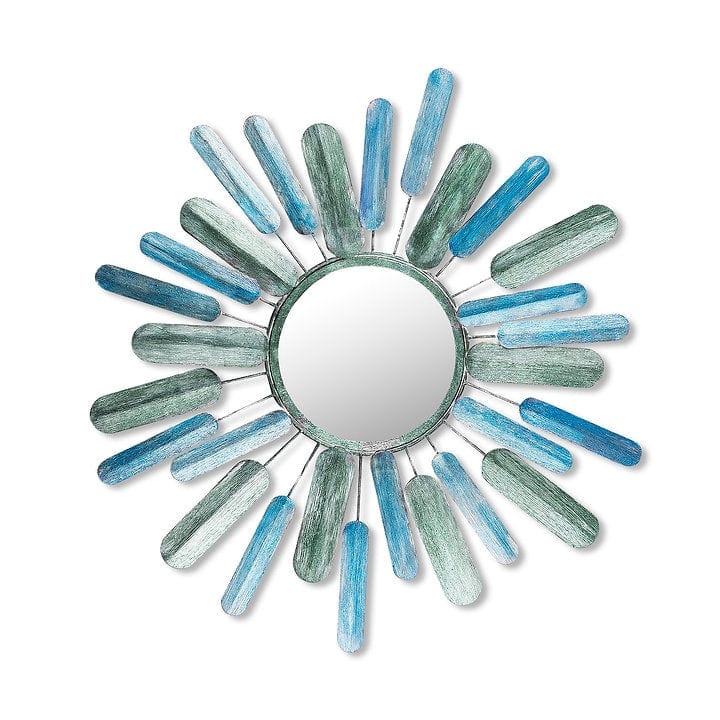 Asir Decorazione da parete con specchio Sun Multicolore