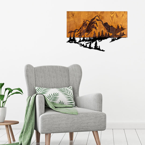 Asir Decorazione da parete Dag 2 Noce