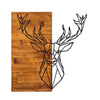 Asir Decorazione da parete Deer 1 Noce
