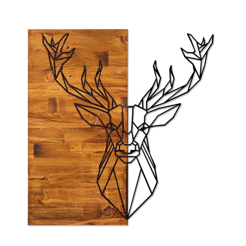 Asir Decorazione da parete Deer 1 Noce