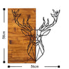 Asir Decorazione da parete Deer 1 Noce