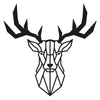 Asir Decorazione da parete Deer 2 Nero