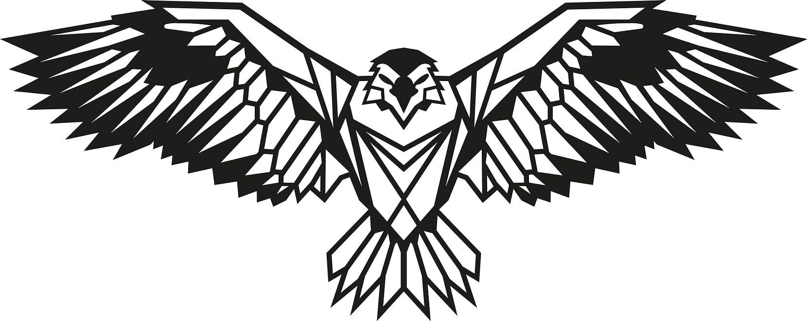 Asir Decorazione da parete Eagle 3 Nero