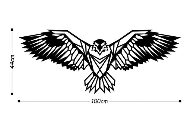 Asir Decorazione da parete Eagle 3 Nero