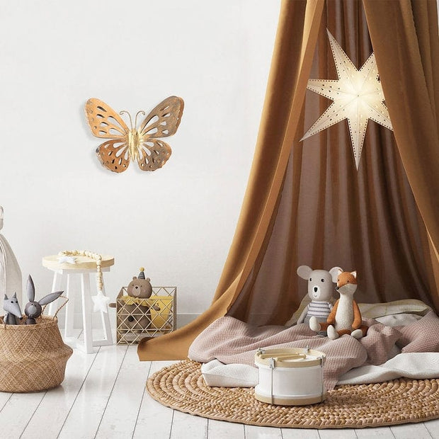 Asir Decorazione da parete Farfalla 2 Oro