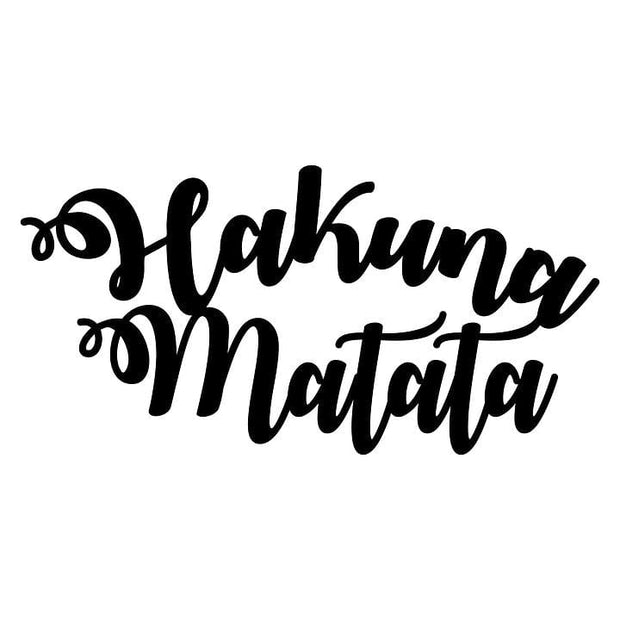 Asir Decorazione da parete Hakuna Matata Nero