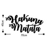 Asir Decorazione da parete Hakuna Matata Nero