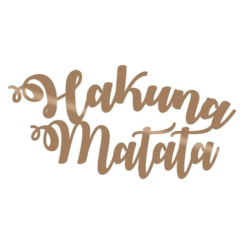 Asir Decorazione da parete Hakuna Matata Rame
