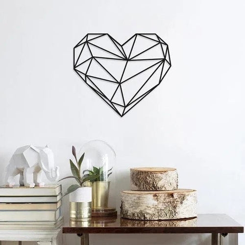 Asir Decorazione da parete Heart Nero