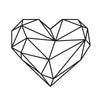 Asir Decorazione da parete Heart Nero