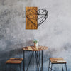Asir Decorazione da parete Heart Noce