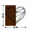 Asir Decorazione da parete Heart Noce