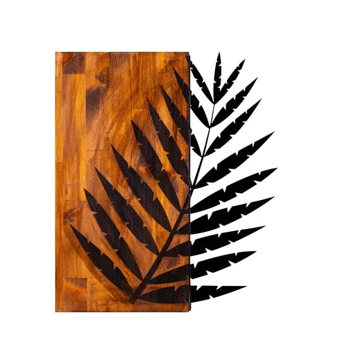 Asir Decorazione da parete Leaf 3 Noce