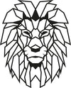 Asir Decorazione da parete Lion Nero